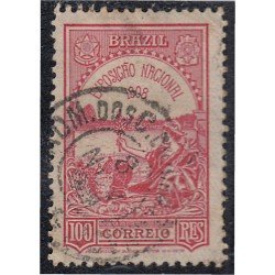 Brasil Brazil 142 1908 Exposición Nacional de Río de Janeiro usado Brasil Brazil 142 1908 Exposición Nacional de Río de Janeiro usado