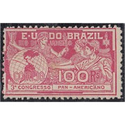 Brasil Brazil 126 1906 3º Congreso Panamericano en Río de Janeiro MH