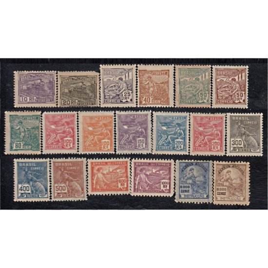 Brasil Brazil 163A/81 1920/41 Alegorías MH Brasil Brazil 163A/81 1920/41 Alegorías MH