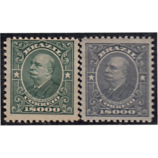 Brasil Brazil 145/46 1913/15 Barón de Río Branco MH Brasil Brazil 145/46 1913/15 Barón de Río Branco MH