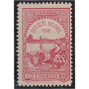 Brasil Brazil 142 1908 Exposición Nacional de Río de Janeiro MH Brasil Brazil 142 1908 Exposición Nacional de Río de Janeiro MH