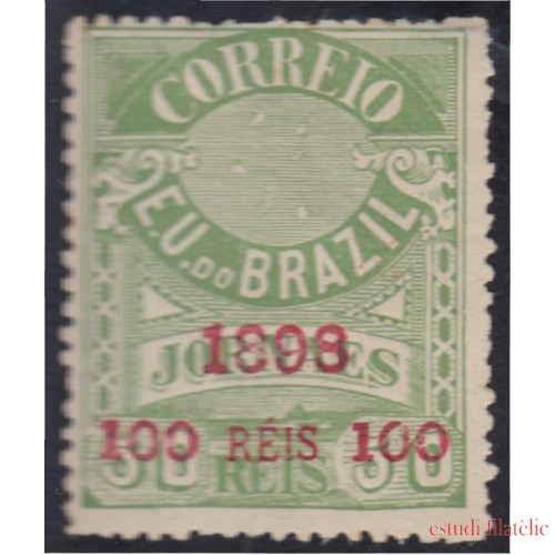 Brasil Brazil 103 1898/99 Sello de periódico de 1890/91 sobreimpreso MH