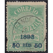 Brasil Brazil 102 1898/99 Sello de periódico de 1890/91 sobreimpreso usado Brasil Brazil 102 1898/99 Sello de periódico de 1890/91 sobreimpreso usado