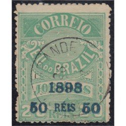Brasil Brazil 102 1898/99 Sello de periódico de 1890/91 sobreimpreso usado Brasil Brazil 102 1898/99 Sello de periódico de 1890/91 sobreimpreso usado