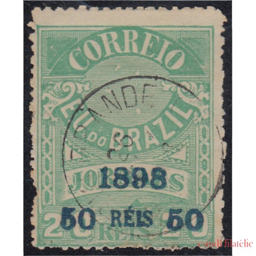 Brasil Brazil 102 1898/99 Sello de periódico de 1890/91 sobreimpreso usado