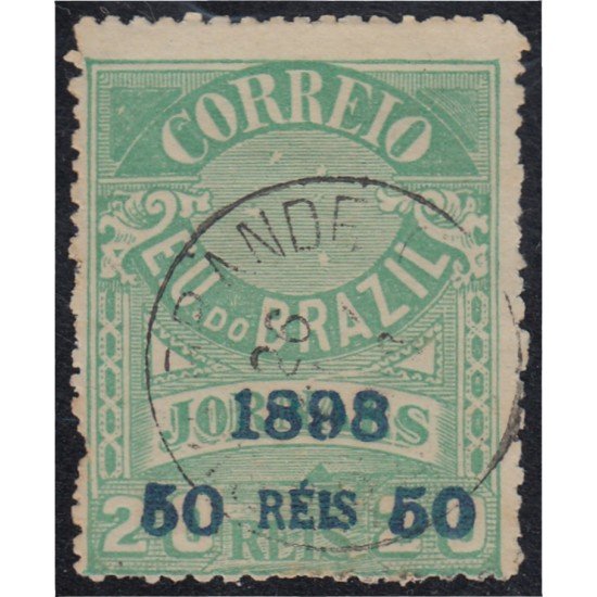 Brasil Brazil 102 1898/99 Sello de periódico de 1890/91 sobreimpreso usado Brasil Brazil 102 1898/99 Sello de periódico de 1890/91 sobreimpreso usado