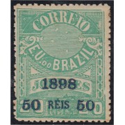 Brasil Brazil 102 1898/99 Sello de periódico de 1890/91 sobreimpreso MH