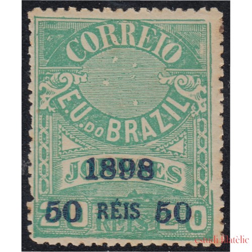 Brasil Brazil 102 1898/99 Sello de periódico de 1890/91 sobreimpreso MH