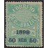 Brasil Brazil 102 1898/99 Sello de periódico de 1890/91 sobreimpreso MH
