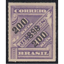Brasil Brazil 92 1898 Sello de periódico de 1889 sobreimpreso MH Brasil Brazil 92 1898 Sello de periódico de 1889 sobreimpreso MH