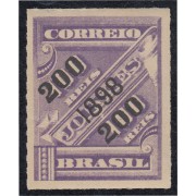 Brasil Brazil 92 1898 Sello de periódico de 1889 sobreimpreso MNH