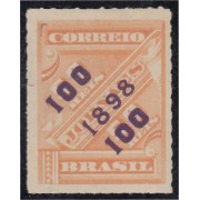 Brasil Brazil 91 1898 Sello de periódico de 1889 sobreimpreso MNH