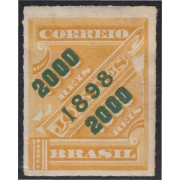 Brasil Brazil 99 1898 Sello de periódico de 1889 sobreimpreso MH