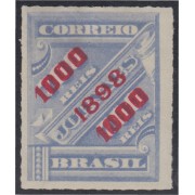 Brasil Brazil 98 1898 Sello de periódico de 1889 sobreimpreso MH