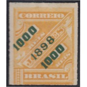 Brasil Brazil 97 1898 Sello de periódico de 1889 sobreimpreso MH