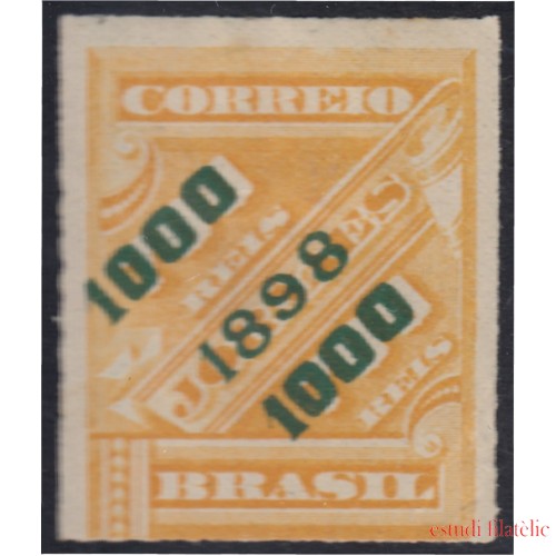 Brasil Brazil 97 1898 Sello de periódico de 1889 sobreimpreso MH