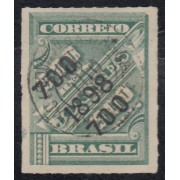 Brasil Brazil 96 1898 Sello de periódico de 1889 sobreimpreso usado Brasil Brazil 96 1898 Sello de periódico de 1889 sobreimpreso usado