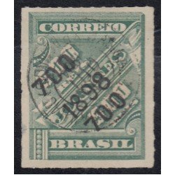 Brasil Brazil 96 1898 Sello de periódico de 1889 sobreimpreso usado Brasil Brazil 96 1898 Sello de periódico de 1889 sobreimpreso usado