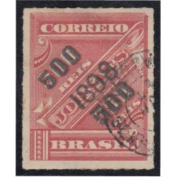 Brasil Brazil 94 1898 Sello de periódico de 1889 sobreimpreso usado Brasil Brazil 94 1898 Sello de periódico de 1889 sobreimpreso usado