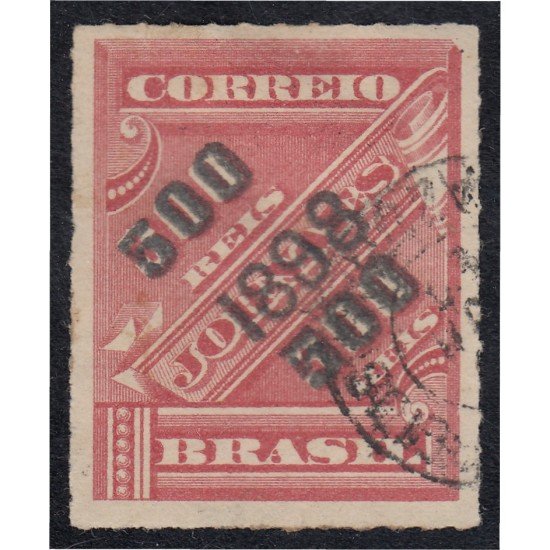 Brasil Brazil 94 1898 Sello de periódico de 1889 sobreimpreso usado Brasil Brazil 94 1898 Sello de periódico de 1889 sobreimpreso usado