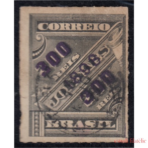 Brasil Brazil 93 1898 Sello de periódico de 1889 sobreimpreso usado