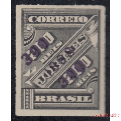 Brasil Brazil 93 1898 Sello de periódico de 1889 sobreimpreso MH