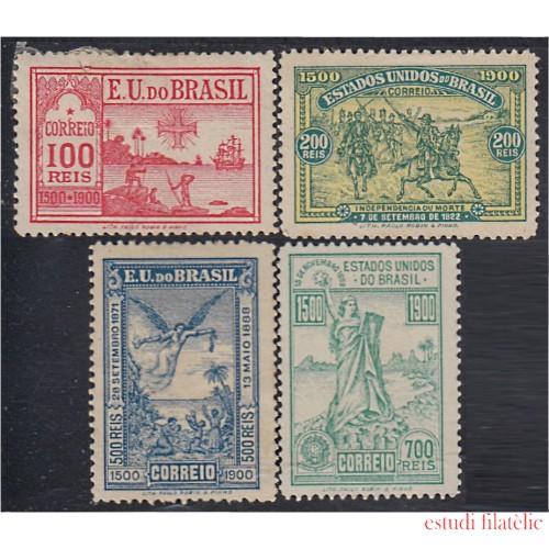 Brasil Brazil 112/15 1900 Centenario del descubrimiento de Brasil MH