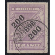 Brasil Brazil 92 1898 Sello de periódico de 1889 sobreimpreso usado