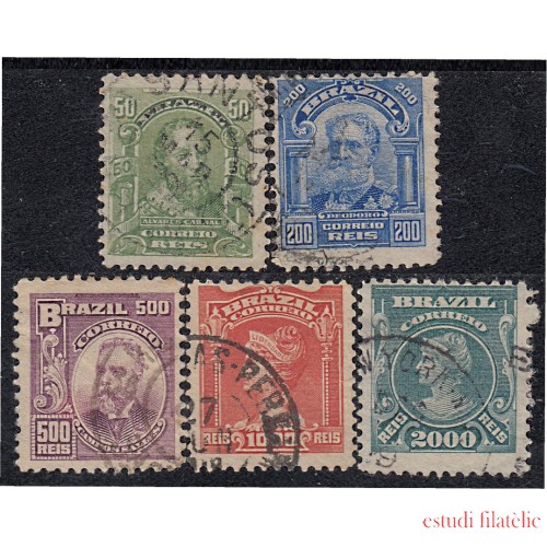 Brasil Brazil 130a + 132a +135a + 138a + 139a 1906/15 Alvares Cabral 