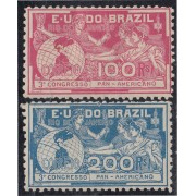 Brasil Brazil 126/27 1906 3º Congreso Panamericano en Río de Janeiro MH