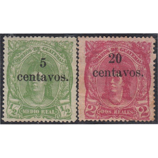 Guatemala 16/17 1878 Cabeza india MH