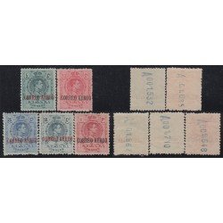 España Spain 292/96 1920 Alfonso XIII Medallón MNH España Spain 292/96 1920 Alfonso XIII Medallón MNH