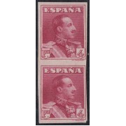 España Spain 322s 1922/30 Alfonso XIII Pareja sin dentar MNH