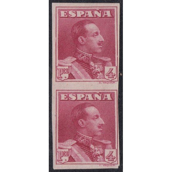 España Spain 322s 1922/30 Alfonso XIII Pareja sin dentar MNH España Spain 322s 1922/30 Alfonso XIII Pareja sin dentar MNH
