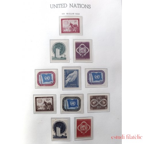 Colección Collection Naciones Unidas 1951 - 2002 MNH