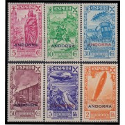 Andorra española Beneficencia 7/12 1943 Historia del correo MNH 