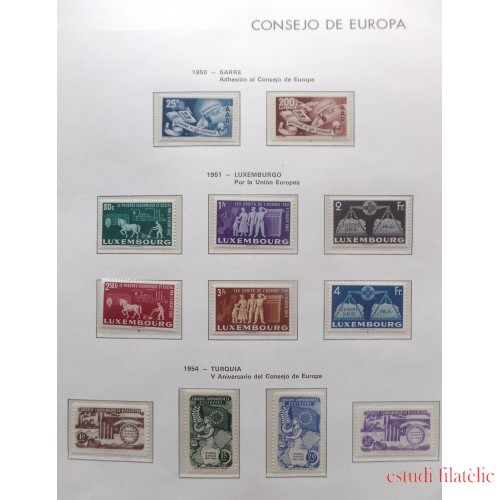 Colección Collection Europa Cept 1950-1991 Incluye Consejo de Europa