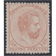 España Spain 128 1872 Amadeo I sin goma