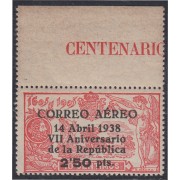 España Spain 756 1938 Aniv. República El Quijote MNH
