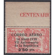 España Spain 756 1938 Aniv. República El Quijote MNH España Spain 756 1938 Aniv. República El Quijote MNH