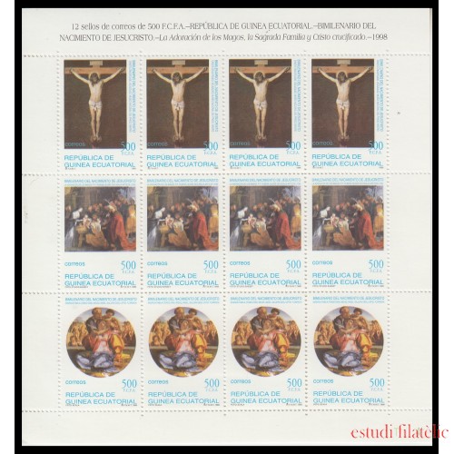 Guinea Ecuatorial 252/54 1999 Bimilenario del Nacimiento Jesús MNH