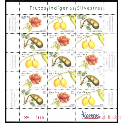 Costa Rica 803a/05a 2006 Frutos indigenas SilvestresMNH