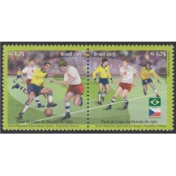 Brasil Brazil 3287/88 2013 Final de la copa del mundo de fútbol 1962 MNH Brasil Brazil 3287/88 2013 Final de la copa del mundo de fútbol 1962 MNH