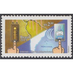 Brasil Brazil 3280 2013 Internet redes integradoras MNH Brasil Brazil 3280 2013 Internet redes integradoras MNH
