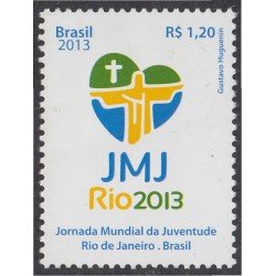 Brasil Brazil 3279 2013 Jornada Mundial de la Juventud MNH Brasil Brazil 3279 2013 Jornada Mundial de la Juventud MNH