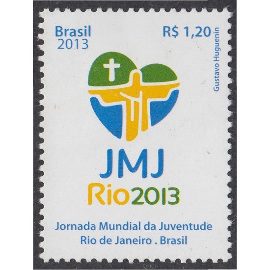 Brasil Brazil 3279 2013 Jornada Mundial de la Juventud MNH Brasil Brazil 3279 2013 Jornada Mundial de la Juventud MNH