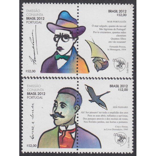 Brasil Brazil 3235/38 2012 Lubrapex Emisión conjunta Brasil - Portugal MNH Brasil Brazil 3235/38 2012 Lubrapex Emisión conjunta Brasil - Portugal MNH