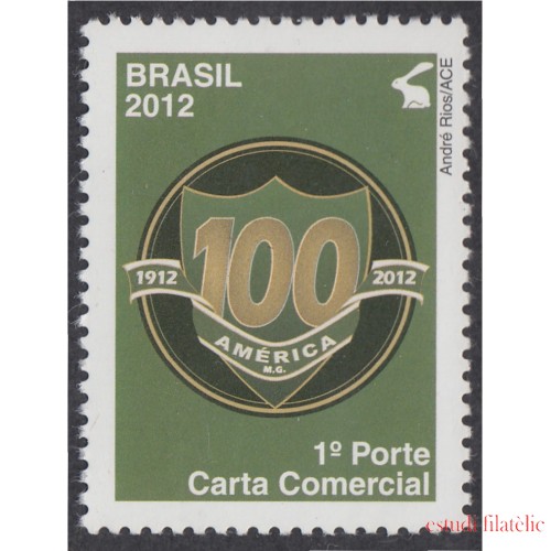 Brasil Brazil 3198 2012 Centenario del Club de Fútbol América MNH