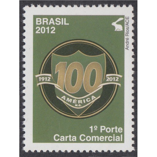 Brasil Brazil 3198 2012 Centenario del Club de Fútbol América MNH
