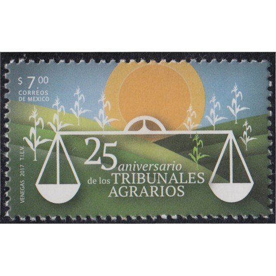 México 3046 2017 25º Aniversario de la fundación de los tribunales agrarios MNH México 3046 2017 25º Aniversario de la fundación de los tribunales agrarios MNH